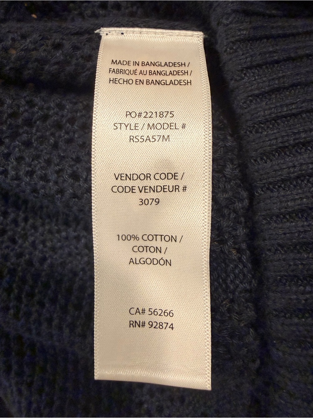 NWT Splendid Navy Knit Maxi Skirt Textured Pattern M - Picture 7 of 10